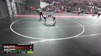 69 lbs Cons. Round 3 - Soren Gowen, St Croix Falls vs Hayes Reffke, Kaukauna