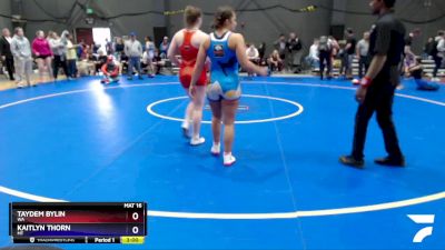 140 lbs Quarterfinal - Taydem Bylin, WA vs Kaitlyn Thorn, MT