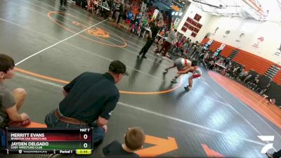 85+ Round 4 - Merritt Evans, Riverton USA Wrestling vs Jayden Delgado, Cody Wrestling Club