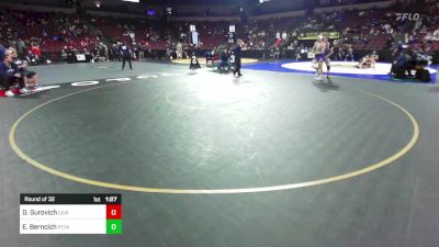 195 lbs Round Of 32 - Daniel Gurovich, Camarillo (SS) vs Edward Berncich, Petaluma (NC)