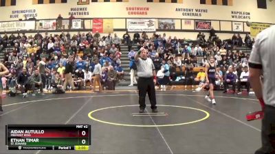 106 lbs Quarterfinal - Aidan Autullo, Fremont Ross vs Ethan Timar, St. Edward