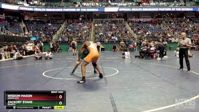 2A 190 lbs Cons. Round 3 - Zackory Evans, Bandys vs Wisdom Mason, North Pitt