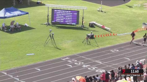 Youth Girls' 100m, Prelims 3 - Age 14