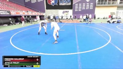 144 lbs Champ. Round 1 - Frederik Dallerup, Michigan vs Atticus Finley, Indiana