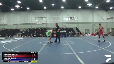 126 lbs Placement Matches (8 Team) - Marcus Blaze, Ohio Scarlet vs Gauge Shipp, Illinois