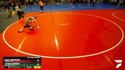 102 lbs Finals (8 Team) - Liam Jennissen, Staples vs Kyren Gansen, Pine Island