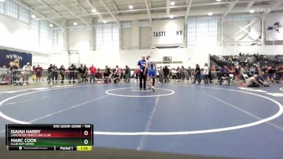 108 lbs Champ. Round 2 - Isaiah Harry, Lancaster Wrestling Club vs Marc Cook, Club Not Listed