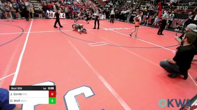 105 lbs Quarterfinal - John Ryan Goree, Piedmont vs Denver Wolf, Wolfpak Wrestling