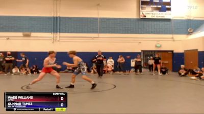 138 lbs Semifinal - Wade Williams, AFWC vs Gunnar Tamez, All In Wrestling