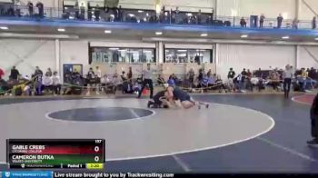 197 lbs 3rd Place Match - Cameron Butka, Wilkes University vs Gable Crebs, Lycoming College