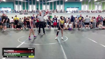 68 lbs Round 2 (6 Team) - RJ Cabrera, Florida Scorpions vs Raylynn Robinson, Charlotte Vikings