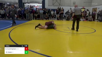 145 lbs R-16 - Asher Cunningham, State College vs Bradley Eaton, St. Edward-OH