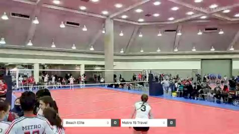 Beach Elite vs Metro 15 Travel - 2022 JVA Charm City Challenge presented by Nike