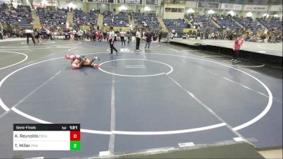 116 lbs Semifinal - Keelyn Reynolds, Escalante Middle School vs Teagan Miller, Pikes Peak Warriors