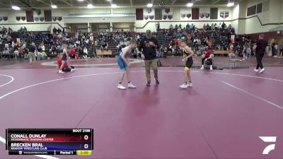 12U-5 lbs Round 2 - Conall Dunlay, McDominate Training Center vs Brecken Bral, Krakow Wrestling Club