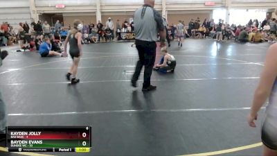 64 lbs Round 1 (6 Team) - Kayden Jolly, Bad Bass vs Bayden Evans, Dundee WC