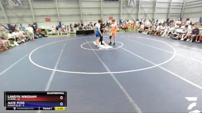 170 lbs Quarters & 1st Wb (16 Team) - Landyn Windham, Illinois vs Nate Poss, Kansas Blue