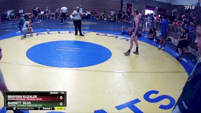 115 lbs Cons. Round 2 - Brayden Elizalde, Nexgen Regional Training Cente vs Barrett Silva, Central Catholic Wrestling Clu