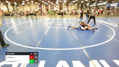 132 lbs Rr Rnd 1 - Dylan Nolan, Pit Crew Red vs John Jurkovic, Terps Xtreme