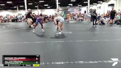 113 lbs Round 4 (6 Team) - Malachi Stratton, Steller Trained Black vs Anthony Pellegrino, Flickr Boyz Eagles