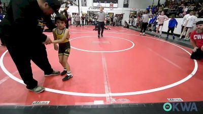 43 lbs Round Of 16 - Bentlee Egleston, Claremore Wrestling Club vs Cordell Bentley, Brushy Wrestling Club