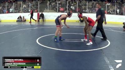 95 lbs 5th Place Match - Carson Richardson, Rocket Trained WC vs Terreon Mitchell, Lakeshore WC