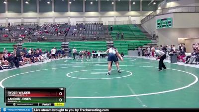 190 lbs Round 1 (16 Team) - Ryder Wilder, Camden County vs Landon Jones, Harrison