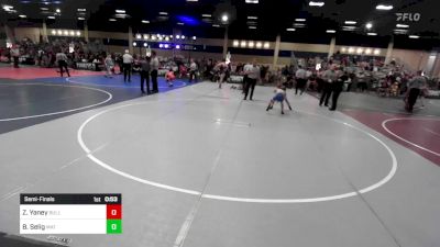 62 lbs Semifinal - Zander Yaney, Bulldog Jr. Wrestling vs Bodhi Selig, Mat Demon WC