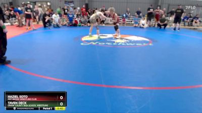 126 lbs 3rd Place Match - Taven Deck, Crook County High School Wrestling vs Haziel Soto, Mat Demon Wrestling Club