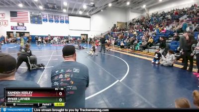 56 lbs Semifinal - Ryker Layher, Douglas WC vs Kamden Keeley, Casper Wrestling Club