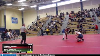 149 lbs Cons. Round 2 - Markus Brown, UW-Eau Claire vs Justice Hefley, Iowa Central Community College