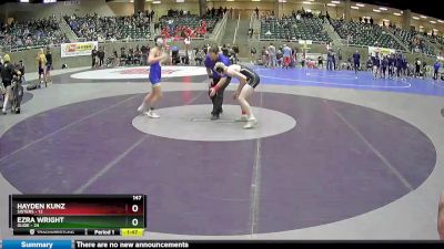 147 lbs Round 3 (4 Team) - Ezra Wright, Glide vs Hayden Kunz, Sisters