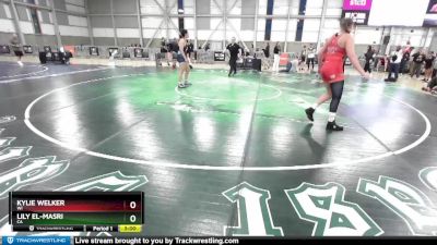 76 lbs Semifinal - Kylie Welker, WI vs Lily El-Masri, CA