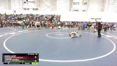 85 lbs Cons. Round 4 - Owen Lacey, Ogdensburg Youth Wrestling Association vs Carter Leavell, Bulldogs Youth Wrestling (Far Western)