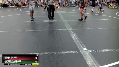 115 lbs Round 4 (6 Team) - Jayden Maillard, Terps Xtreme MS vs Devin Ehlers, CP Elite