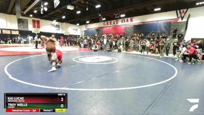 215 lbs Champ. Round 2 - Kai Lucas, Redondo Union vs Troy Wells, Crespi