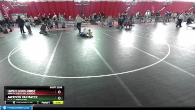 100 lbs Semifinal - Owen Dorshorst, Askren Wrestling Academy vs Jackson Parmater, DC Elite Wrestling