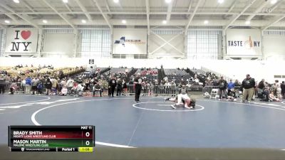 75 lbs Quarterfinal - Brady Smith, Mighty Lions Wrestling Club vs Mason Martin, Malone Wrestling Club