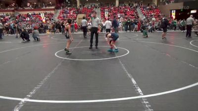 72 lbs Champ. Round 1 - Ryland Allen, Wesley Club Wrestling vs Camden Runnels, Honey Badger Wrestling Club