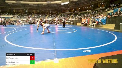 105 lbs Round Of 16 - Bryson Peters, Black Fox Academy vs Richard Mujagic, Dynasty WC