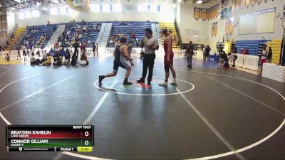 182 White Quarterfinal - Brayden Kahelin, Lake Gibson vs Connor Gilliam, Hagerty