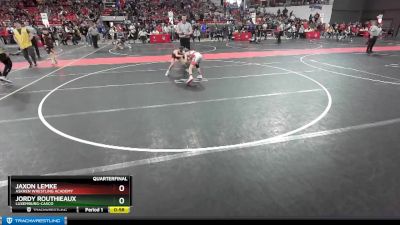 76 lbs Quarterfinal - Jaxon Lemke, Askren Wrestling Academy vs Jordy Routhieaux, Luxemburg-Casco