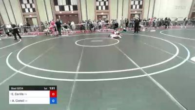 106 lbs Consolation - Erik Carlile, Pa vs Anthony Ciotoli, Va