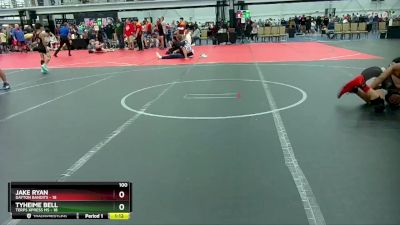 100 lbs Round 9 (10 Team) - Tyheime Bell, Terps Xpress MS vs Jake Ryan, Dayton Bandits