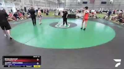 132 lbs Semis & 3rd Wb (16 Team) - Ryan Buccat, Team Texas B vs Sammy Spaulding, New Jersey