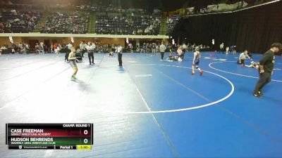 82 lbs Champ. Round 1 - Case Freeman, Sebolt Wrestling Academy vs Hudson Behrends, Waverly Area Wrestling Club