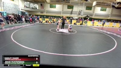 82 lbs Quarterfinal - Hadley Magee, Sheridan Wrestling Club vs Jerzie Muntefering, American Outlaws Wrestling