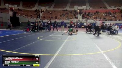 D1-138 lbs Cons. Round 2 - Diego McAdam, Basha vs Maddox Carbajal, Sunnyslope