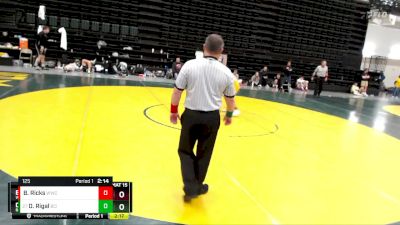 125 lbs Champ. Round 2 - Dante Rigal, Briar Cliff (Iowa) vs Bridger Ricks, Western Wyoming College