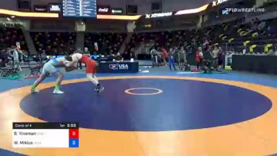 92 kg Consolation - Beau Yineman, Wisconsin vs Willie Miklus, Michigan Wrestling CLub